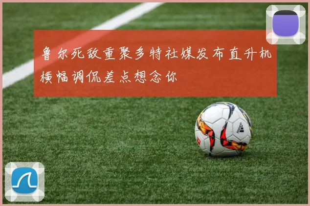鲁尔死敌重聚多特社媒发布直升机横幅调侃差点想念你