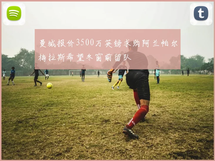 曼城报价3500万英镑求购阿兰帕尔梅拉斯希望冬窗前留队